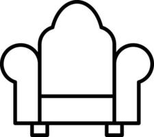 Armchair Line Icon vector