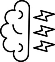 Brainstorming Line Icon vector