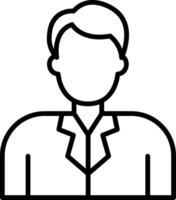 Manager Line Icon vector