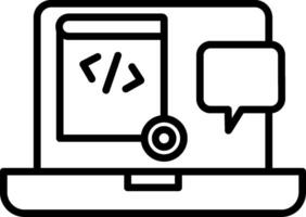 Demo Line Icon vector