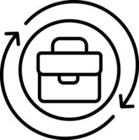 Process Line Icon vector