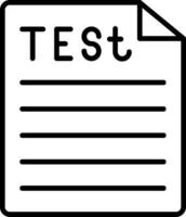 Test Line Icon vector