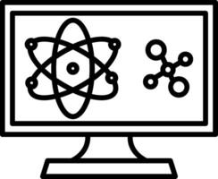 Computer Science Line Icon vector