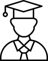 Student Line Icon vector