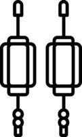 Lantern Line Icon vector