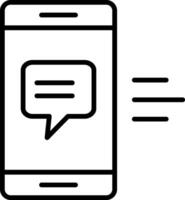 Mobile App Line Icon vector