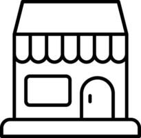 Shop Line Icon vector