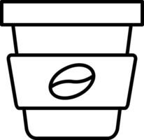 Takeaway Line Icon vector