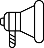 Megaphone Line Icon vector