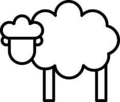 Sheep Line Icon vector