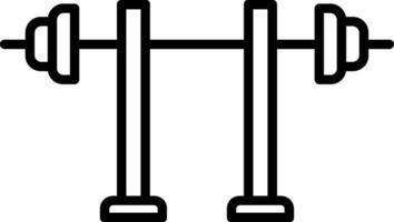 Squat Line Icon vector