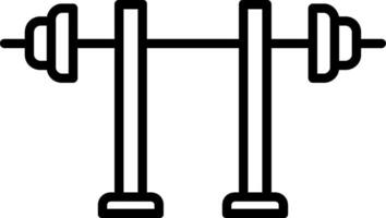 Squat Line Icon vector