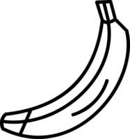 Banana Line Icon vector