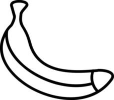 Banana Line Icon vector