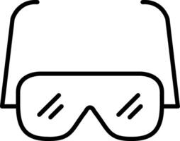 icono de línea de gafas de lectura vector