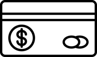 Credit Card Line Icon vector