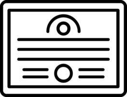 Diploma Line Icon vector