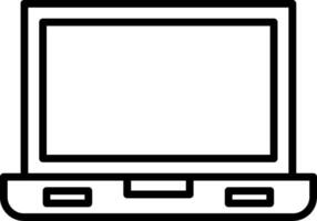 Laptop Screen Line Icon vector