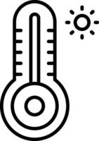 Thermometer Line Icon vector