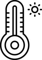 Thermometer Line Icon vector