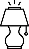 Lamp Line Icon vector