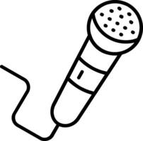 Microphone Line Icon vector