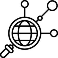 Networking Line Icon vector