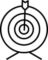 Target Line Icon vector