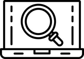 Laptop Line Icon vector