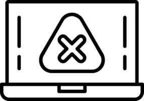 Cancel Line Icon vector