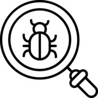 Bugs Line Icon vector