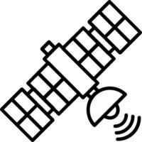 Satellite Line Icon vector