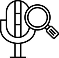 Search Line Icon vector