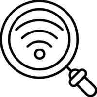 Wifi Line Icon vector