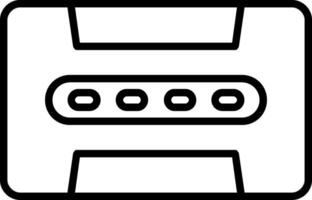 Cassette Line Icon vector