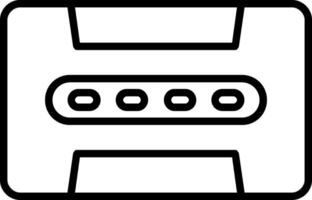 Cassette Line Icon vector