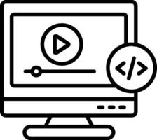 Metadata Line Icon vector