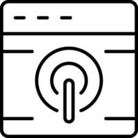 Browser Line Icon vector