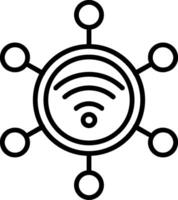 Connection Line Icon vector