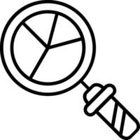 Magnifying Glass Line Icon vector