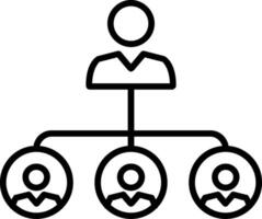 Team Line Icon vector