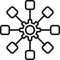 Structure Line Icon vector