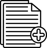 Paper Line Icon vector