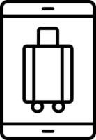 Mobile Line Icon vector