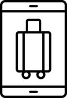 Mobile Line Icon vector