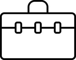 Suitcase Line Icon vector