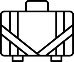 Suitcase Line Icon vector