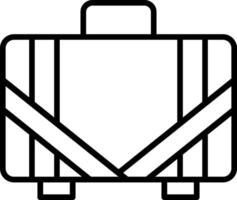 Suitcase Line Icon vector