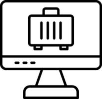 Computer Line Icon vector