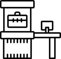 Scanner Line Icon vector